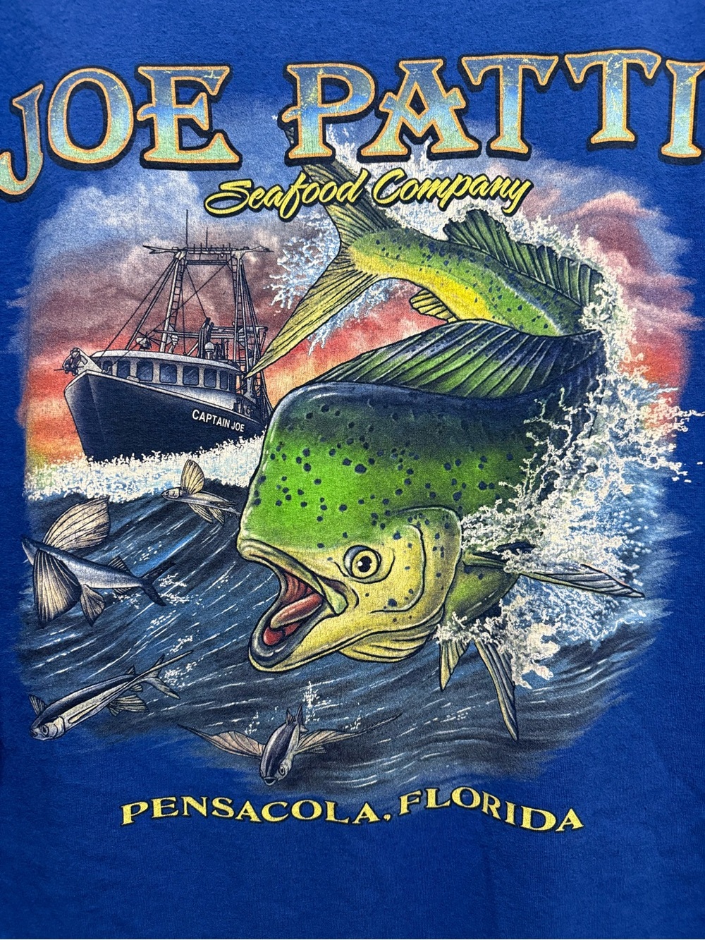 Retro T-shirt, Joe Patti seafood Pensacola, Florida. Size 2 XL.